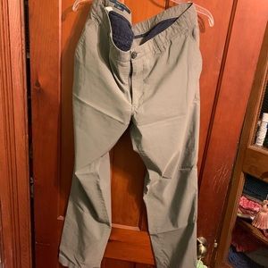 Perry Ellis Gray dress pants slim stretch 36x34
